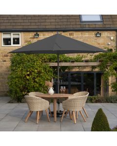 Platinum Riva 350cm Round Anthracite Parasol