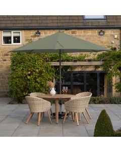 Platinum Riva 350cm Round Olive Parasol