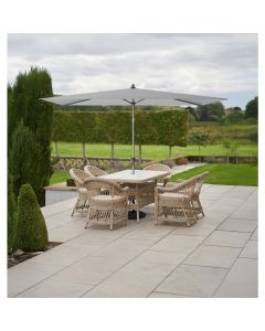 Platinum Riva 200x300cm Rectangular Lunar Grey Parasol