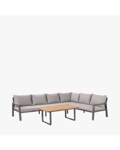 Stockholm Anthracite Outdoor Corner Seating Set