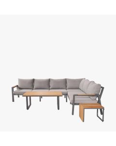 Stockholm Anthracite Outdoor Corner Seating Set