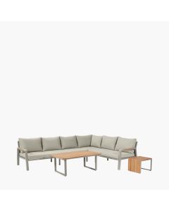 Stockholm Limestone Outdoor Corner Seating Set