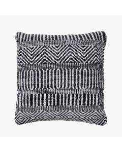 Indoor Outdoor Black and White Inca Design Scatter Cushion