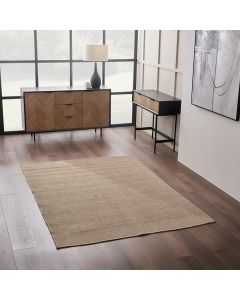 Indoor Outdoor Natural Border Design Rug