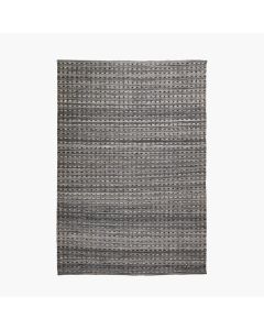 Outdoor Grey Double Stitch Design Rug Large