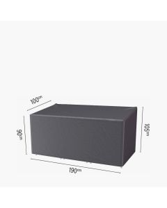 Lounge Chair and Footstool Set Aerocover 190 x 100 x 105/90