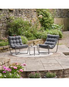 Clermont 2 Seat Lounging Set Anthracite