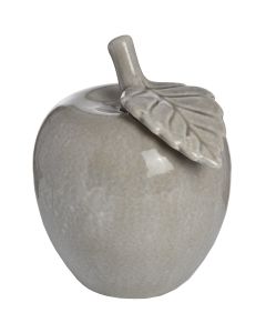 Antique Grey Large Ceramic Apple