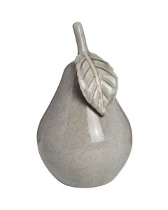 Antique Grey Large Ceramic Pear