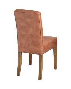 Tan Faux Leather Dining Chair