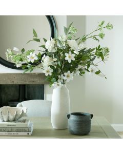 3 Large White Garden Roses