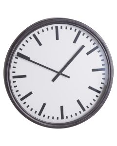 Large Black Station Clock