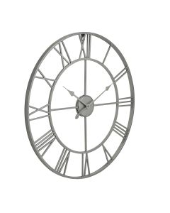 Silver Skeleton Wall Clock