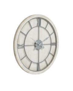 Williston White Large Wall Clock