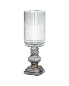 Smoked Midnight Glass Candle Holder