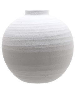 Tiber Large Matt White Ceramic Vase