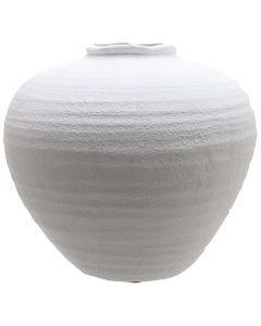 Regola Large Matt White Ceramic Vase