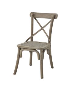 Copgrove Collection Cross Back Chair With Rush Seat