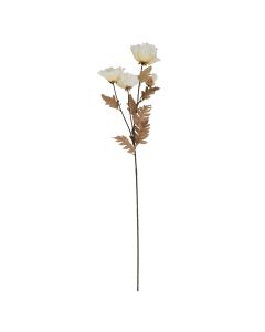 6 Stems of Large White Poppy