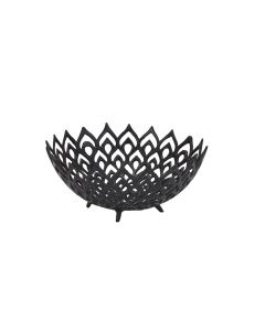 Black Cast Lattice Bowl