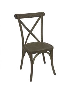 Light Oak Cross Back Dining Chair