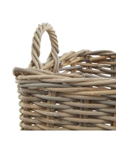 Set of 3 Kubu Rattan Square Storage Baskets