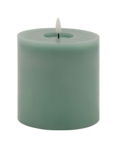 Luxe Collection Melt Effect 5x5 Sage LED Wax Candle