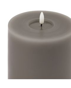 Luxe Collection Melt Effect 5x5 Grey LED Wax Candle