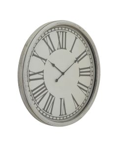 Embossed Wall Clock With Glass