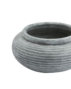 Athena Round Ribbed Planter