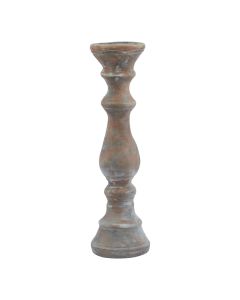 Siena Large Brown  Column Candle Holder