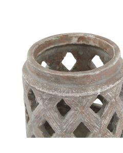 Siena Brown Lattice Lantern