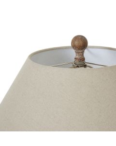 Saturn Table Lamp With Linen Shade