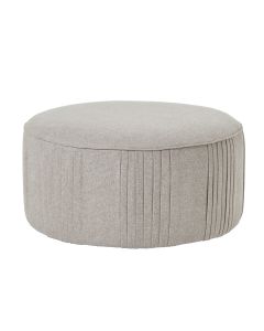 Lily Swivel Ottoman In Oatmeal Twill