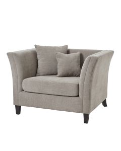 Vesper Taupe Cushion Back Snuggle Chair