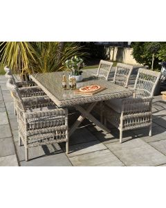 Provence Collection Outdoor 6 Seat Dining Set