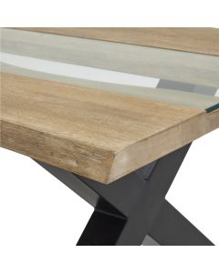Live Edge Collection Light Acacia River Coffee Table