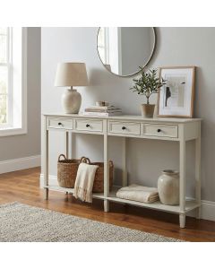 Belmont Collection 4 Drawer Console