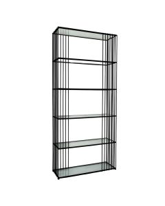 Alto Shelf Unit With Glass Shelves