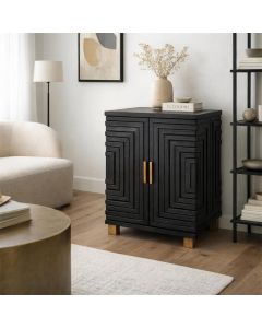 Lennox Black 2 Door Small Sideboard