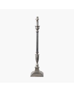 Canterbury Antique Silver Metal Table Lamp Base