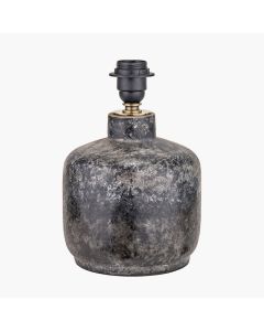 Vulcan Textured Volcanic Effect Grey Small Stoneware Table Lamp Base