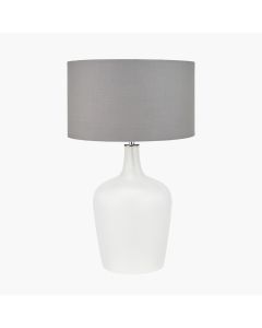 Tamsin Frosted White Glass Table Lamp