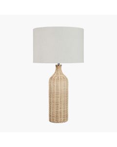 Anika Natural Rattan Bottle Table Lamp