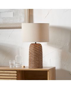 Andros Brown Woven Seagrass Table Lamp