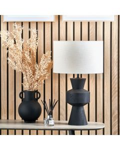 Koa Black Mango Wood Contemporary Table Lamp Base