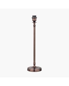 Piero Antique Bronze Metal Candlestick Table Lamp Base