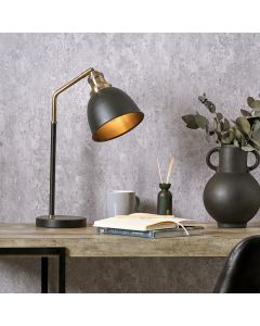 Augusto Black and Gold Task Table Lamp