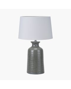Helka Smokey Green Reactive Glaze Table Lamp