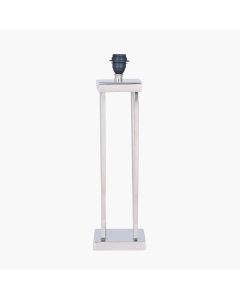 Langston Nickel Metal Column Table Lamp Base